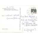 Postal enviada por Emma Castelnuovo a José Martel en agosto de 1977, desde los Alpes franceses, donde se encontraba de vacaciones